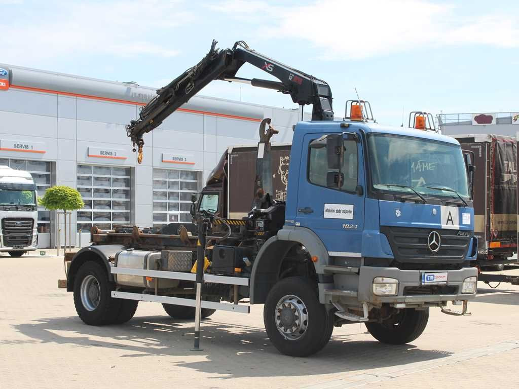 Mercedes-Benz AXOR 1824, CRANE HIAB 099B-3 DUO, 4x4 - Крюковой мультилифт, Автоманипулятор: фото 2 Mercedes-Benz AXOR 1824, CRANE HIAB 099B-3 DUO, 4x4 - Крюковой мультилифт, Автоманипулятор: фото 2