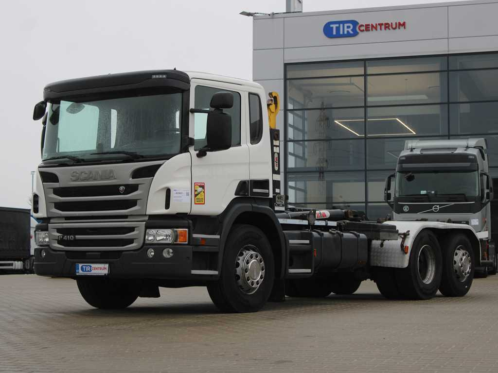 Scania P410, EURO 5, 6X2, CONTAINER HOOK CARRIER, LIFTING AXLE - Крюковой мультилифт: фото 1 Scania P410, EURO 5, 6X2, CONTAINER HOOK CARRIER, LIFTING AXLE - Крюковой мультилифт: фото 1