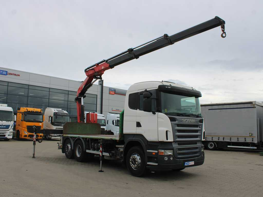Scania R 500, 6X2, EURO 4, OPTICRUISE, HYDRAULIC ARM FASSI F220A.23 - Грузовик бортовой/ Платформа, Автоманипулятор: фото 3 Scania R 500, 6X2, EURO 4, OPTICRUISE, HYDRAULIC ARM FASSI F220A.23 - Грузовик бортовой/ Платформа, Автоманипулятор: фото 3