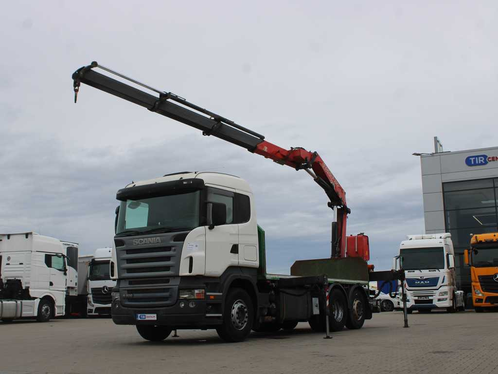 Scania R 500, 6X2, EURO 4, OPTICRUISE, HYDRAULIC ARM FASSI F220A.23 - Грузовик бортовой/ Платформа, Автоманипулятор: фото 1 Scania R 500, 6X2, EURO 4, OPTICRUISE, HYDRAULIC ARM FASSI F220A.23 - Грузовик бортовой/ Платформа, Автоманипулятор: фото 1