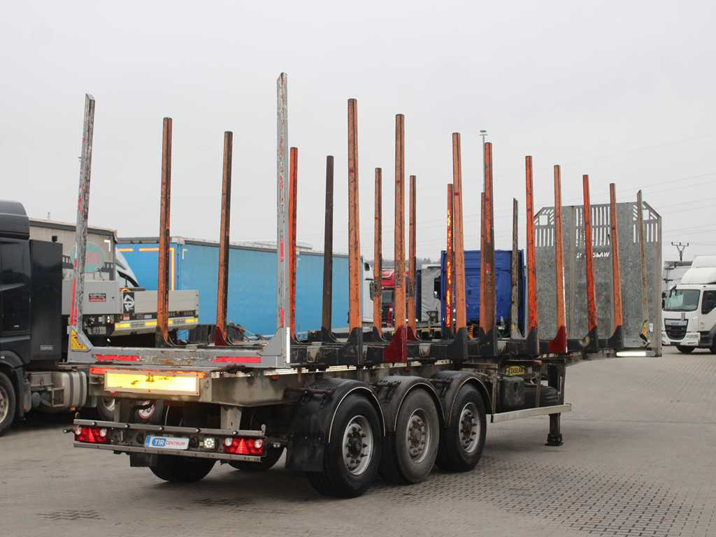 ZASŁAW D-651A, 2x LIFT AXLE, TYRES 80% - Полуприцеп лесовоз: фото 4 ZASŁAW D-651A, 2x LIFT AXLE, TYRES 80% - Полуприцеп лесовоз: фото 4