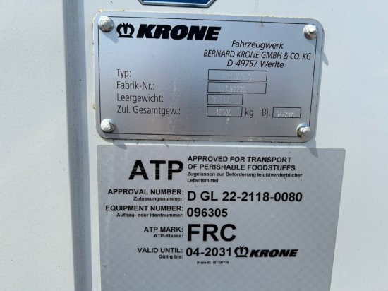 Новый Прицеп-контейнеровоз/ Сменный кузов Krone Kühlwechselpritsche Cool Box TK T-800R, 7.30 Meter, Neu: фото 9 Новый Прицеп-контейнеровоз/ Сменный кузов Krone Kühlwechselpritsche Cool Box TK T-800R, 7.30 Meter, Neu: фото 9