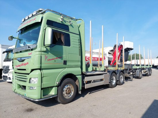 MAN TGX 26.500 6x4x4 Holztransporter, Motor Neu OHNE ANHÄNGER - Лесовоз, Автоманипулятор: фото 1 MAN TGX 26.500 6x4x4 Holztransporter, Motor Neu OHNE ANHÄNGER - Лесовоз, Автоманипулятор: фото 1