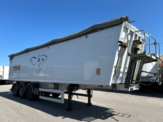 MEGA Light Alu-Kippmulde 55m³, Kombiklappe, SAF-Achsen, 1-A Liftachse, Rollplane - Самосвальный полуприцеп: фото 3 MEGA Light Alu-Kippmulde 55m³, Kombiklappe, SAF-Achsen, 1-A Liftachse, Rollplane - Самосвальный полуприцеп: фото 3