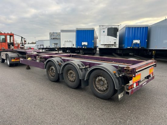 Полуприцеп-контейнеровоз/ Сменный кузов Web Trailer LPRS24 Heckschieber 1x20 ft 2x20 ft 1x40 ft: фото 6