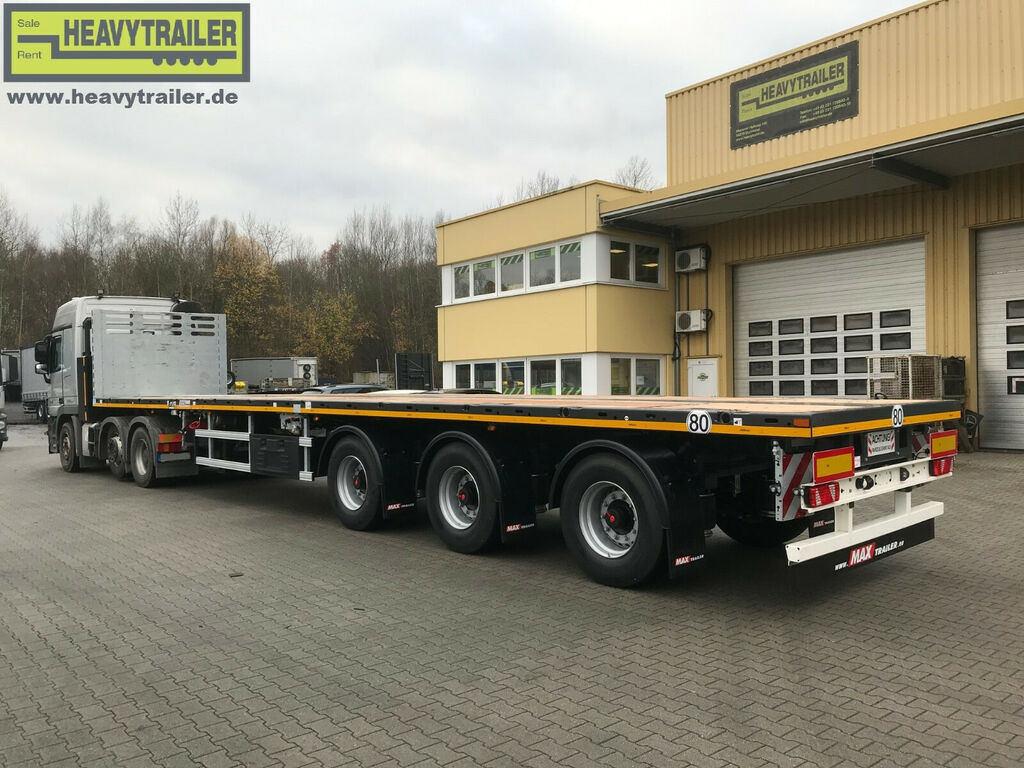 Faymonville MAX Trailer 3-Achs-Doppeltele-Plateau zwangsgel.  - Полуприцеп бортовой/ Платформа: фото 1 Faymonville MAX Trailer 3-Achs-Doppeltele-Plateau zwangsgel.  - Полуприцеп бортовой/ Платформа: фото 1