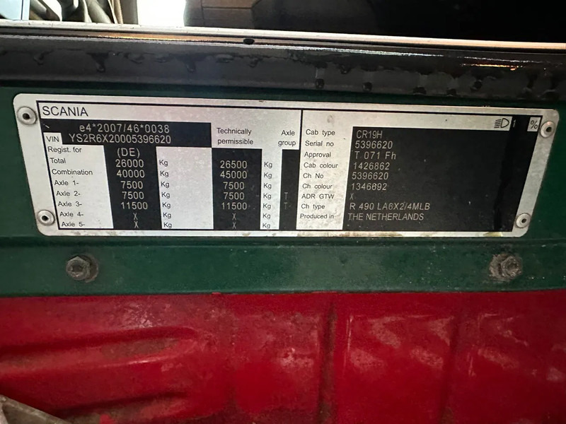 Тягач Scania R490: фото 18 Тягач Scania R490: фото 18