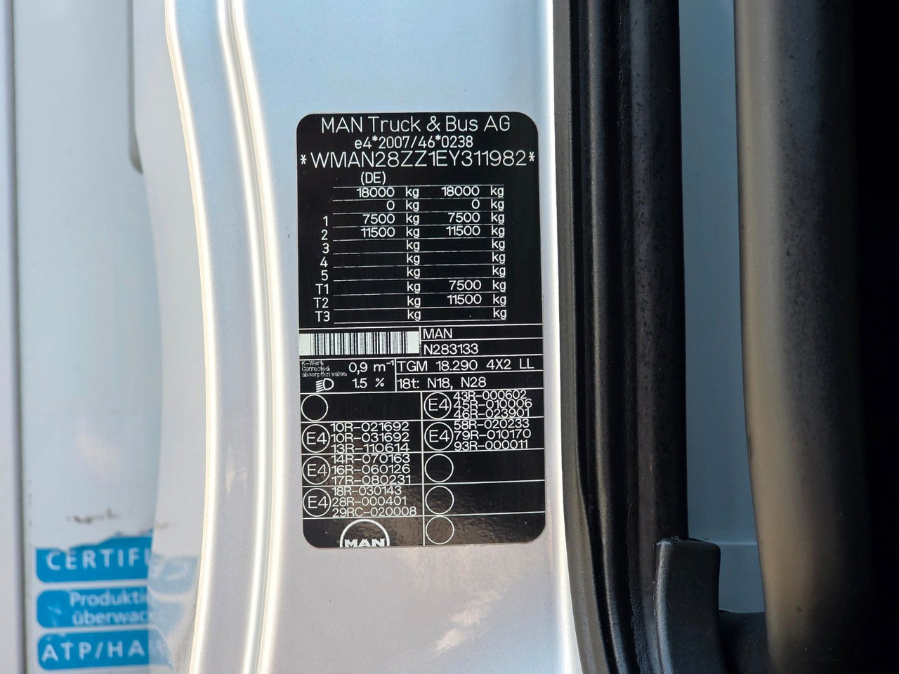 Рефрижератор MAN TGM 18.290 4X2 LL / Ldbw / Thermo King T-1200R: фото 18