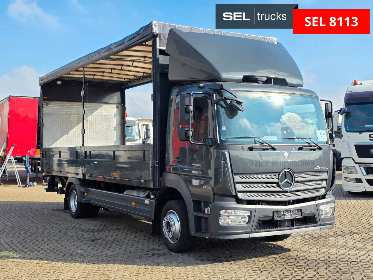 Mercedes-Benz Atego 1221 / Ladebordwand / Rückfahrkamera - Тентованный грузовик: фото 3 Mercedes-Benz Atego 1221 / Ladebordwand / Rückfahrkamera - Тентованный грузовик: фото 3