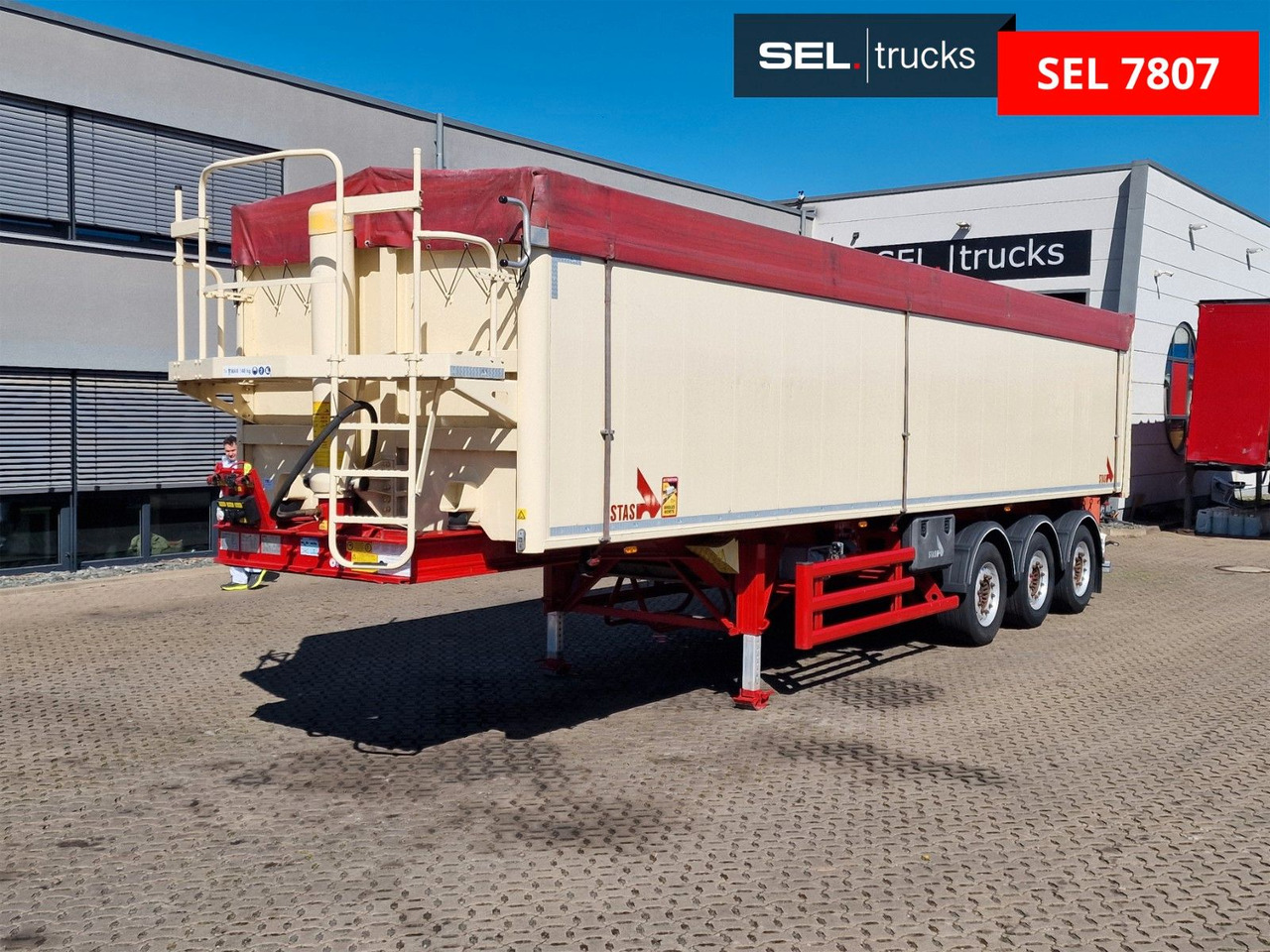 Stas S300CX / Alu-Felgen / EX II, FL, OX, AT / 50m³ - Самосвальный полуприцеп: фото 1 Stas S300CX / Alu-Felgen / EX II, FL, OX, AT / 50m³ - Самосвальный полуприцеп: фото 1