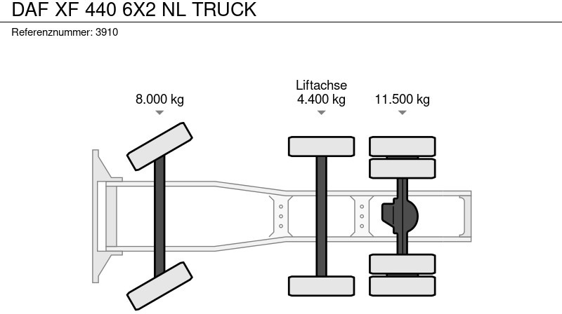 Тягач DAF XF 440 6X2 NL TRUCK: фото 19