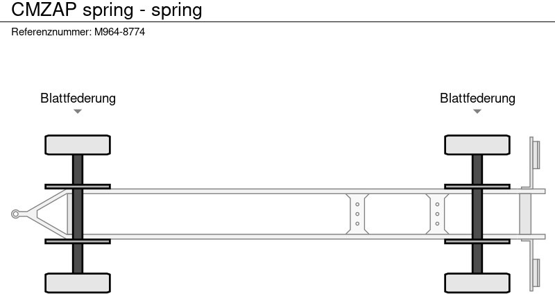 Прицеп лесовоз CMZAP spring - spring: фото 9 Прицеп лесовоз CMZAP spring - spring: фото 9