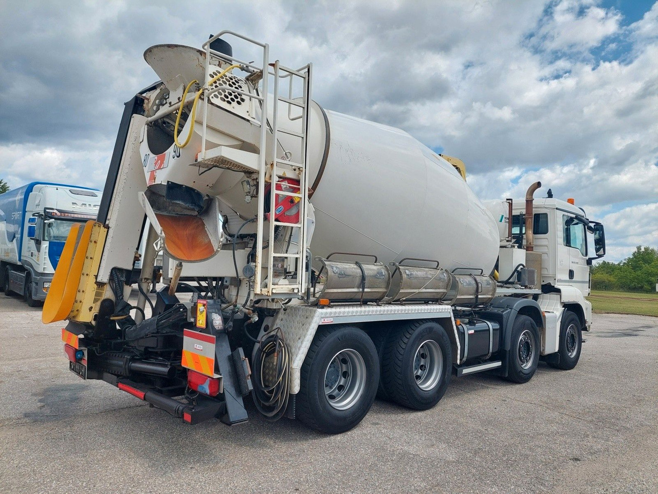 MAN TGS 32.420 BB Stetter AM 8 FHCBL + Theam T3D16 - Автобетоносмеситель: фото 4 MAN TGS 32.420 BB Stetter AM 8 FHCBL + Theam T3D16 - Автобетоносмеситель: фото 4