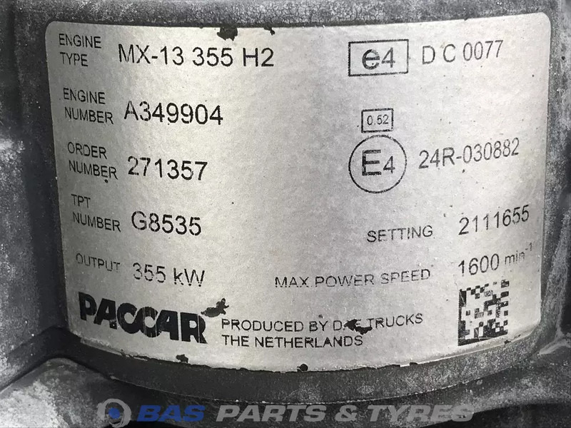 DAF XF106 Motor DAF MX13 355 H2 0452049 - Двигатель для Грузовиков: фото 5 DAF XF106 Motor DAF MX13 355 H2 0452049 - Двигатель для Грузовиков: фото 5