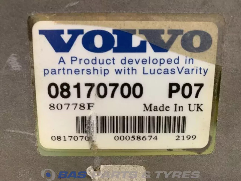 Volvo Motormanagement ECU Volvo 8170700 - Блок управления для Грузовиков: фото 3 Volvo Motormanagement ECU Volvo 8170700 - Блок управления для Грузовиков: фото 3