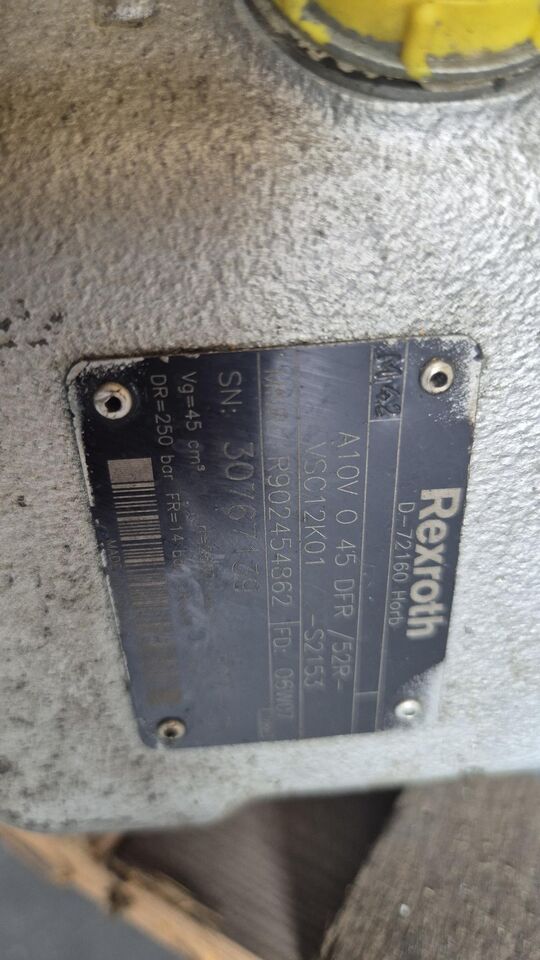 Bomba Rexroth A10V04DFR/52R-VSC12K01 REF. R902454862 - Гидравлический насос для Строительной техники: фото 3 Bomba Rexroth A10V04DFR/52R-VSC12K01 REF. R902454862 - Гидравлический насос для Строительной техники: фото 3