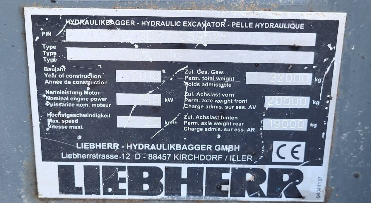 Перегружатель LIEBHERR LH30M: фото 37