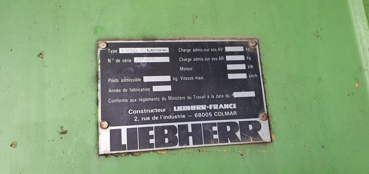 LIEBHERR R912LI - Гусеничный экскаватор: фото 2 LIEBHERR R912LI - Гусеничный экскаватор: фото 2