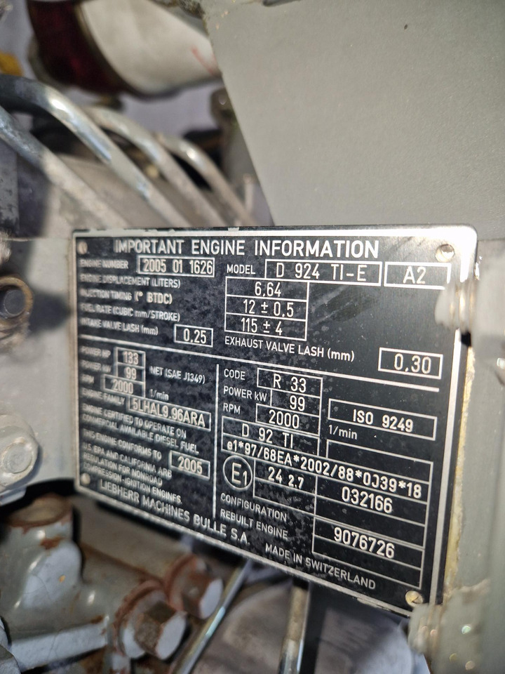 Двигатель для Строительной техники MOTOR LIEBHERR D924 TIE A2: фото 6