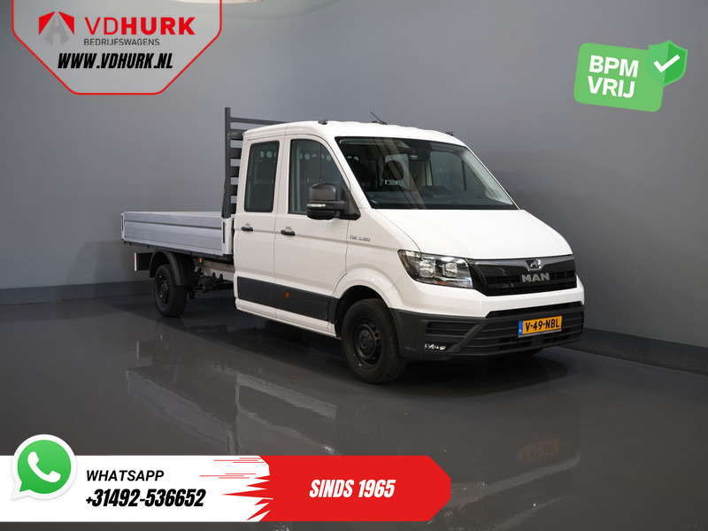 MAN TGE 3.180 DSG Aut. DC Dubbel Cabine BPM VRIJ! Open Laadbak 350x203/ 7 Pers./ Carplay/ Trekhaak/ Cruise/ 2.8t Trekverm./ Airco/ Pick - Малотоннажный бортовой грузовик, Грузопассажирский фургон: фото 1 MAN TGE 3.180 DSG Aut. DC Dubbel Cabine BPM VRIJ! Open Laadbak 350x203/ 7 Pers./ Carplay/ Trekhaak/ Cruise/ 2.8t Trekverm./ Airco/ Pick - Малотоннажный бортовой грузовик, Грузопассажирский фургон: фото 1