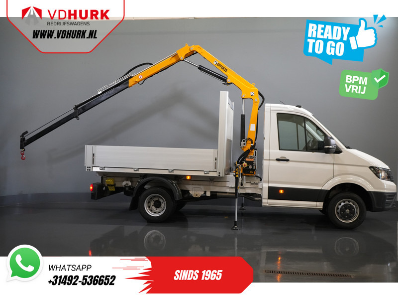 Volkswagen Crafter 50 165 pk Effer 352S Kraan/ Crane/ Kran/ Autokran/ PTO/ Open laadbak/ Dubbel Lucht - Малотоннажный бортовой грузовик: фото 2 Volkswagen Crafter 50 165 pk Effer 352S Kraan/ Crane/ Kran/ Autokran/ PTO/ Open laadbak/ Dubbel Lucht - Малотоннажный бортовой грузовик: фото 2