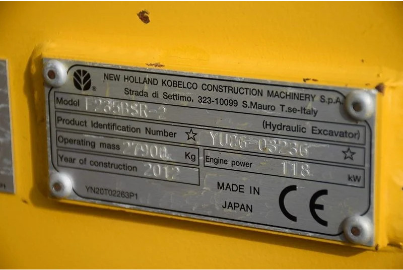 Гусеничный экскаватор New Holland Kobelco E235B SR-LCT: фото 8