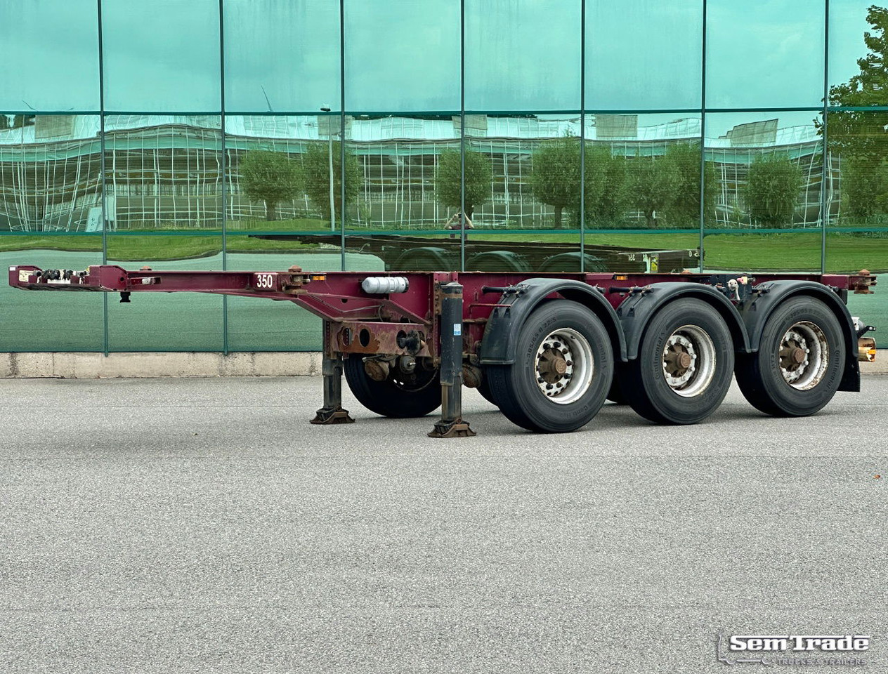 Krone SD 27 BPW Axles Lift Axle Disc Brakes Belgium-Trailer - Полуприцеп-контейнеровоз/ Сменный кузов: фото 1 Krone SD 27 BPW Axles Lift Axle Disc Brakes Belgium-Trailer - Полуприцеп-контейнеровоз/ Сменный кузов: фото 1