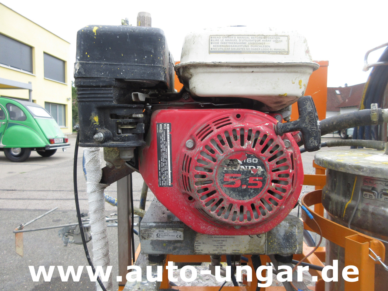 Graco LineLazer II 5900 auf Zindel VarioZet Linedriver Perlstreuer + Airless-Farb-Spritze Hofmann - Асфальтоукладочная техника: фото 4 Graco LineLazer II 5900 auf Zindel VarioZet Linedriver Perlstreuer + Airless-Farb-Spritze Hofmann - Асфальтоукладочная техника: фото 4
