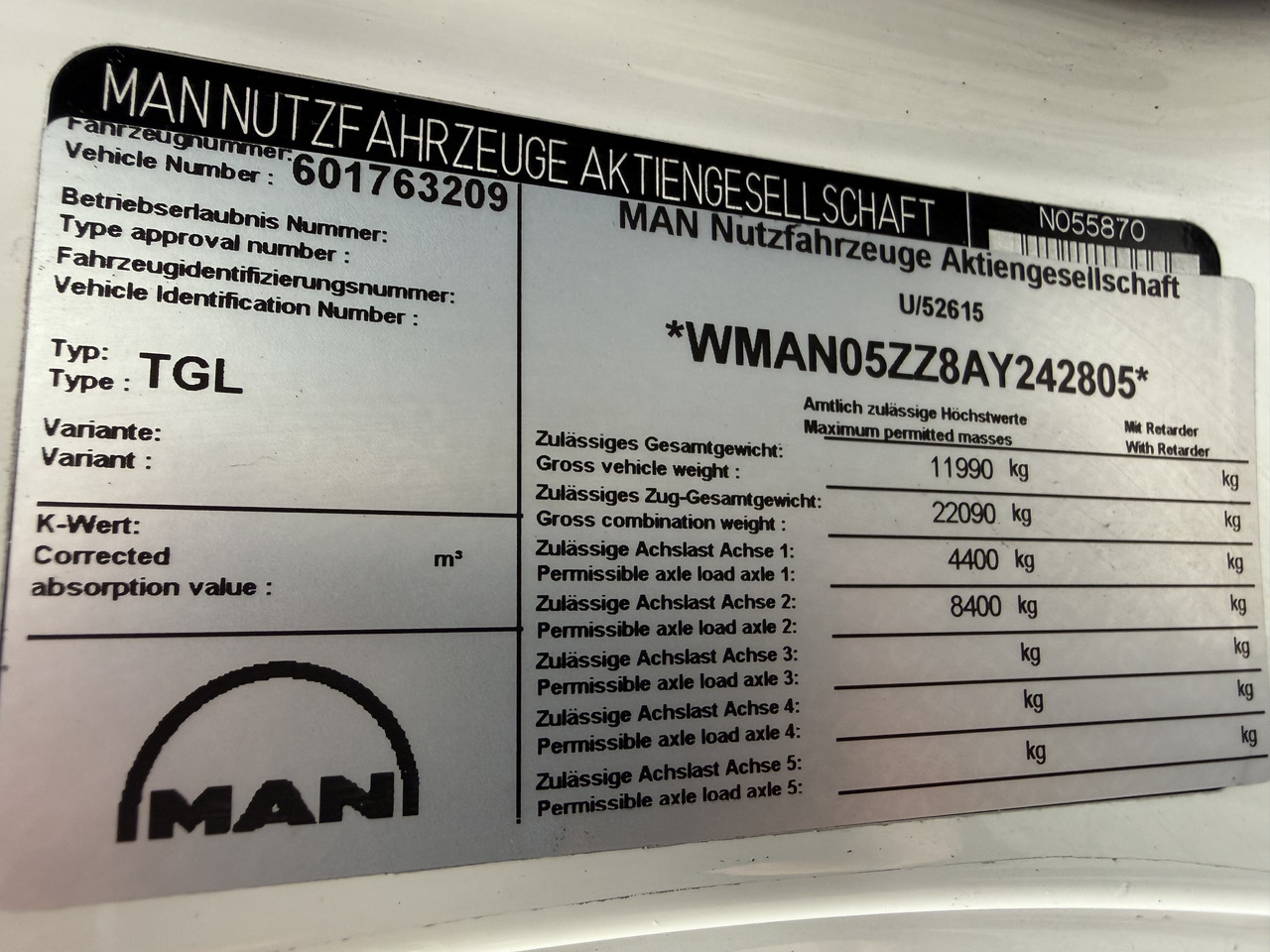 MAN TGL 12.180 Koffer mit Ruthmann Versalift 14.90m - Грузовик с подъемником: фото 4 MAN TGL 12.180 Koffer mit Ruthmann Versalift 14.90m - Грузовик с подъемником: фото 4