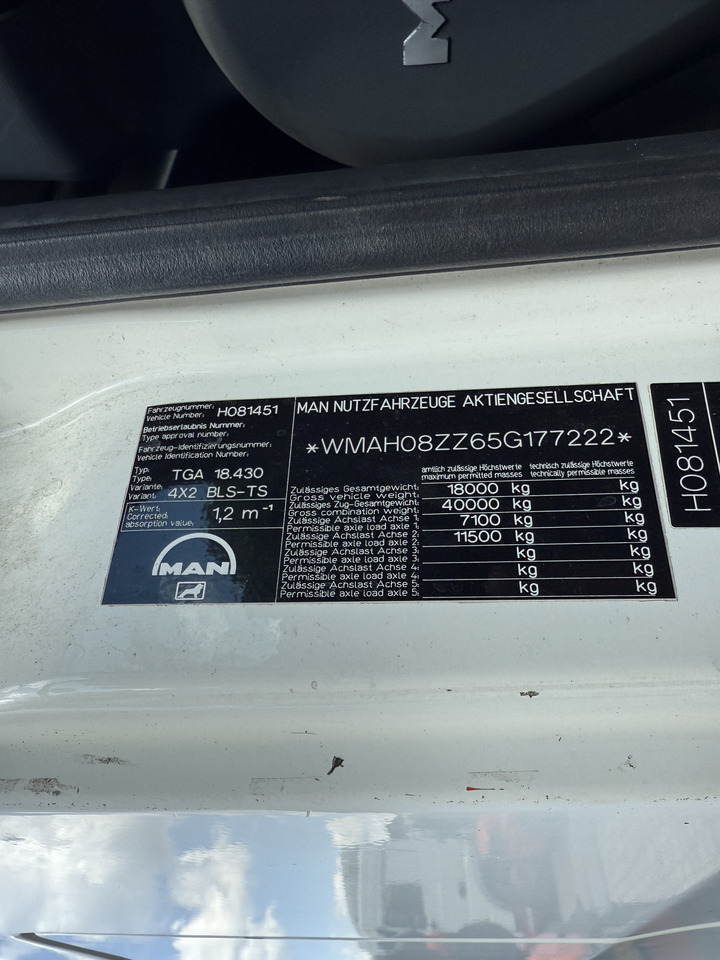 MAN TGA 18.430 Kran Palfinger 16502 Jib 26.5 Meter - Тягач: фото 5 MAN TGA 18.430 Kran Palfinger 16502 Jib 26.5 Meter - Тягач: фото 5