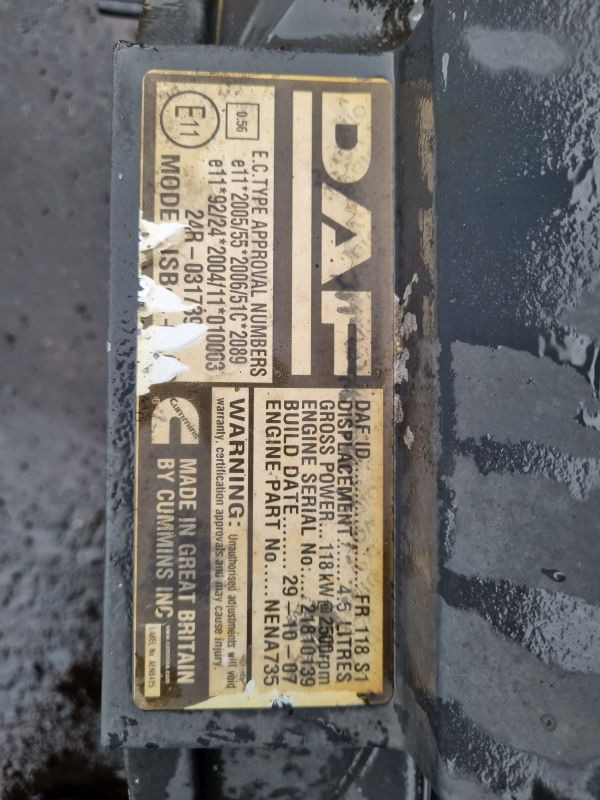 DAF FR118S1 Engine (Truck) - Двигатель для Грузовиков: фото 2 DAF FR118S1 Engine (Truck) - Двигатель для Грузовиков: фото 2