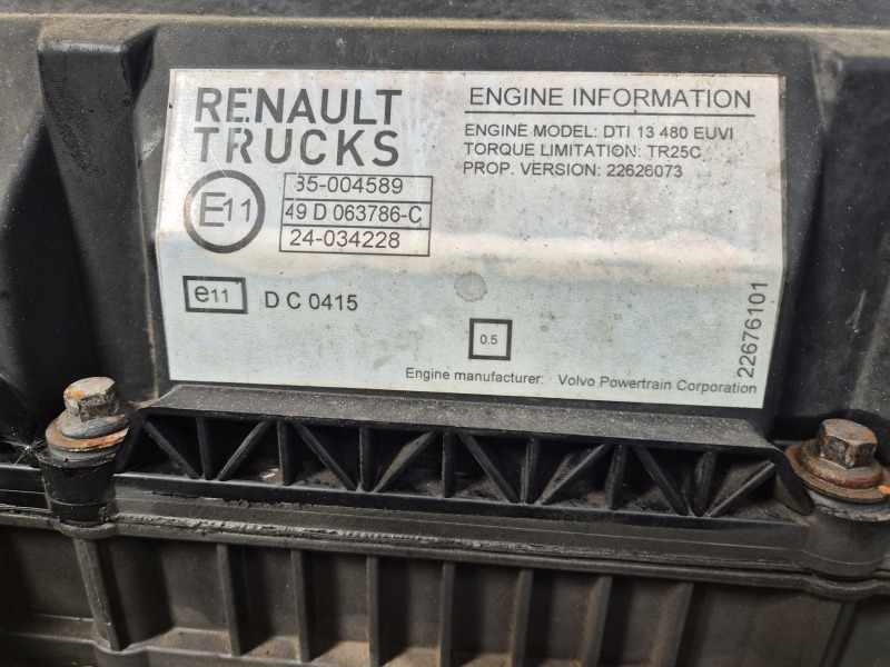 Renault DTI13480 EUVI Engine (Truck) - Двигатель для Грузовиков: фото 3 Renault DTI13480 EUVI Engine (Truck) - Двигатель для Грузовиков: фото 3