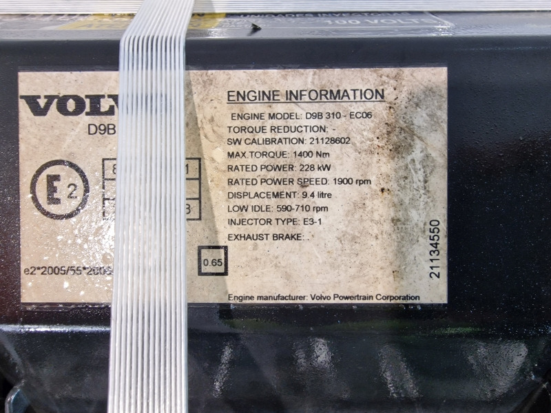 Volvo D9B 310-EC06 Bus Spec Engine (Bus) - Двигатель: фото 2 Volvo D9B 310-EC06 Bus Spec Engine (Bus) - Двигатель: фото 2