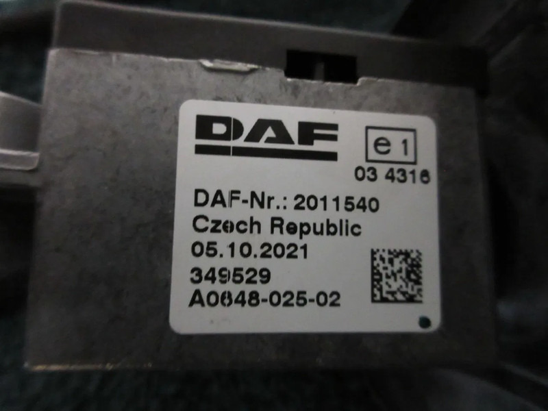 Электрическая система для Грузовиков DAF 2011540 KOLOMSCHAKELAAR DAF CF XF EURO 6 MODEL 2021: фото 6