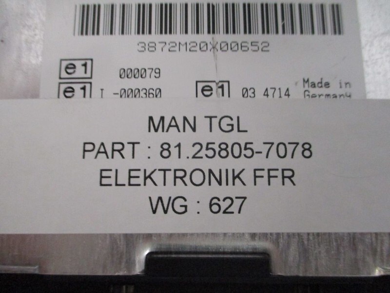 MAN 81.25805-7078 FFR module TGL - Электрическая система для Грузовиков: фото 2 MAN 81.25805-7078 FFR module TGL - Электрическая система для Грузовиков: фото 2