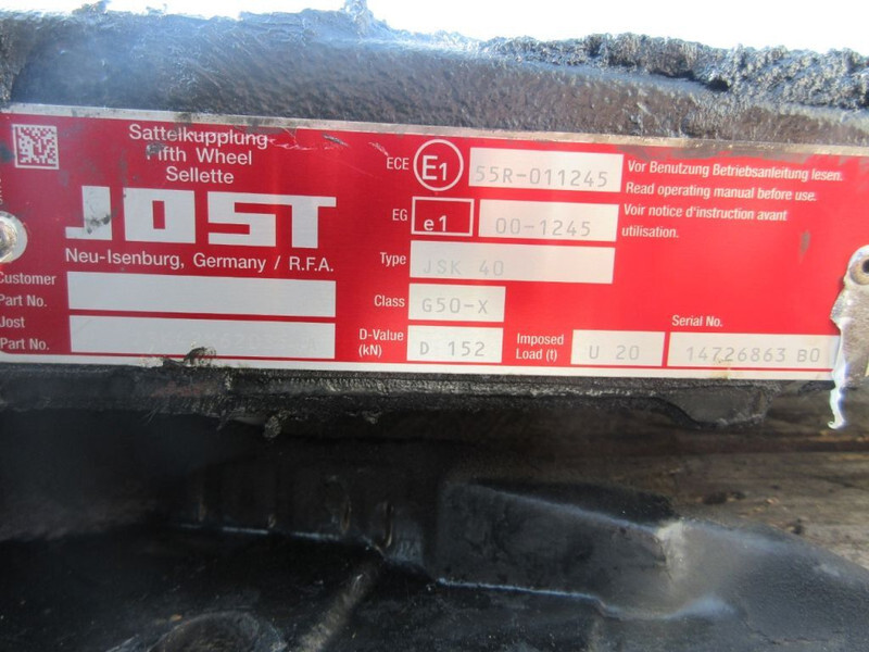 Jost JOST 40 / G50-X D 152 JOST 40 / G50-X D 152 IVECO S WAY MODEL 2021 - Седло для Грузовиков: фото 5 Jost JOST 40 / G50-X D 152 JOST 40 / G50-X D 152 IVECO S WAY MODEL 2021 - Седло для Грузовиков: фото 5