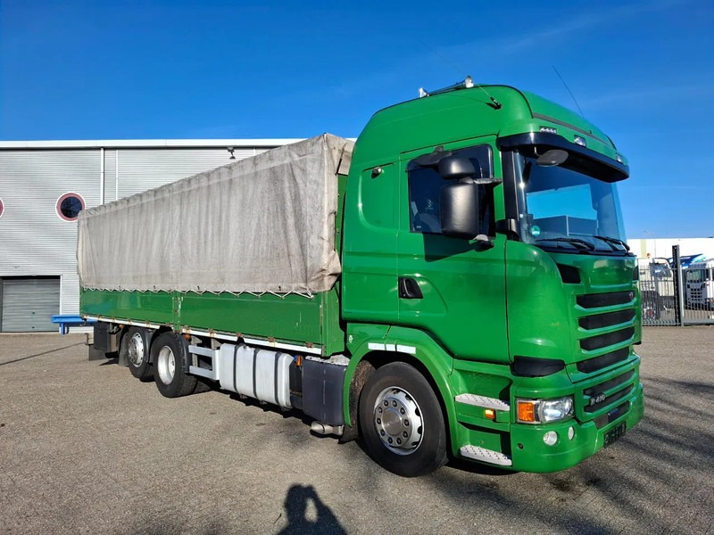Scania R410 / GERMAN TRUCK / RETARDER / LIFT+LENKACHSE / SLIDING ROOF / SMART TACHO / PARK AIRCO / NAVI / LWDS / AUTOMATIC / EURO-6 / 2 - Тентованный грузовик: фото 2 Scania R410 / GERMAN TRUCK / RETARDER / LIFT+LENKACHSE / SLIDING ROOF / SMART TACHO / PARK AIRCO / NAVI / LWDS / AUTOMATIC / EURO-6 / 2 - Тентованный грузовик: фото 2
