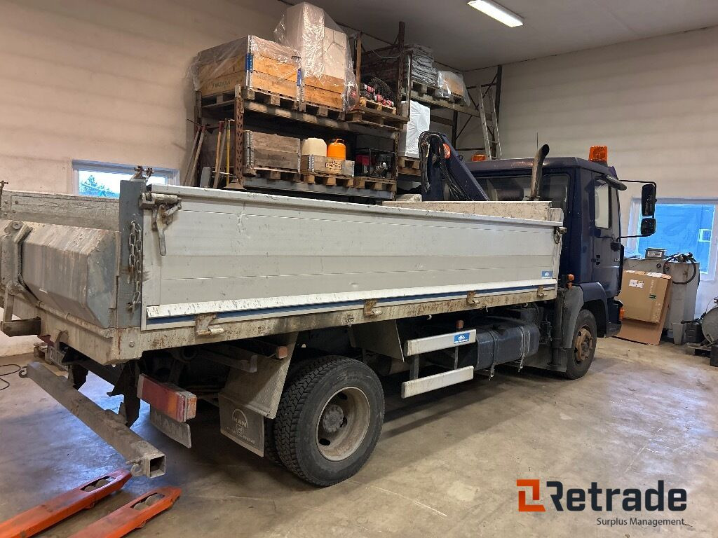 Самосвал, Автоманипулятор 2000 Tippbil med kran og  plan MAN 12.224LC. EU-Godkjent: фото 28