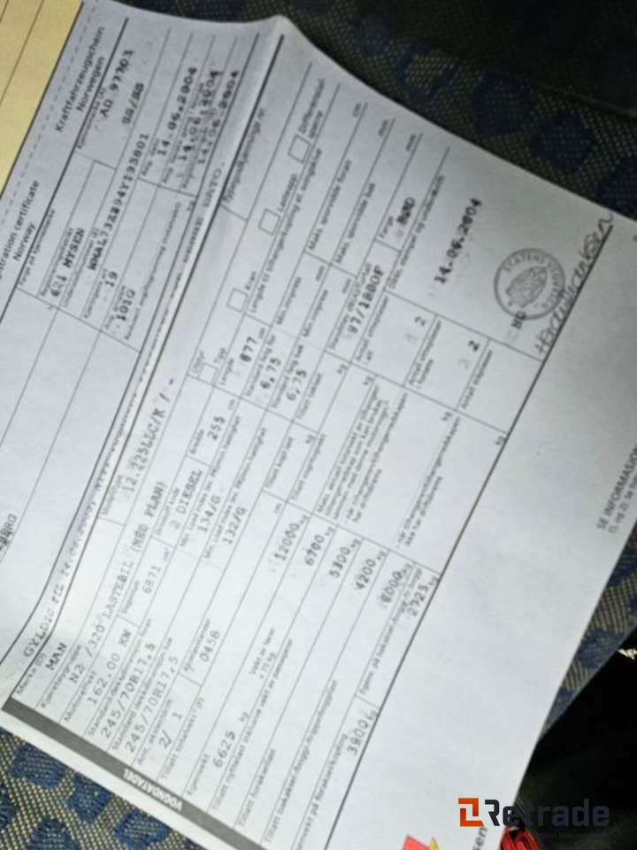 2004 mod.MAN kranbil - Грузовик бортовой/ Платформа, Автоманипулятор: фото 3 2004 mod.MAN kranbil - Грузовик бортовой/ Платформа, Автоманипулятор: фото 3