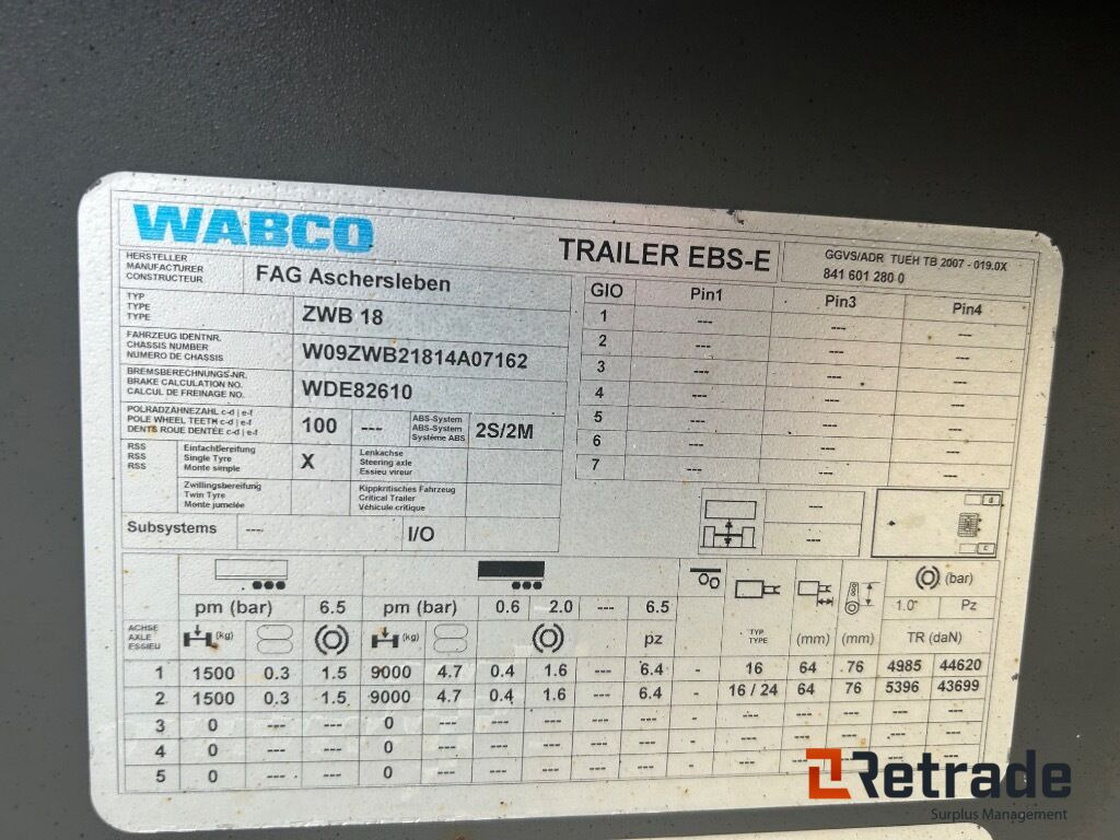 Прицеп-контейнеровоз/ Сменный кузов 2014 Container henger F.A.G EU-Godkjent: фото 13 Прицеп-контейнеровоз/ Сменный кузов 2014 Container henger F.A.G EU-Godkjent: фото 13