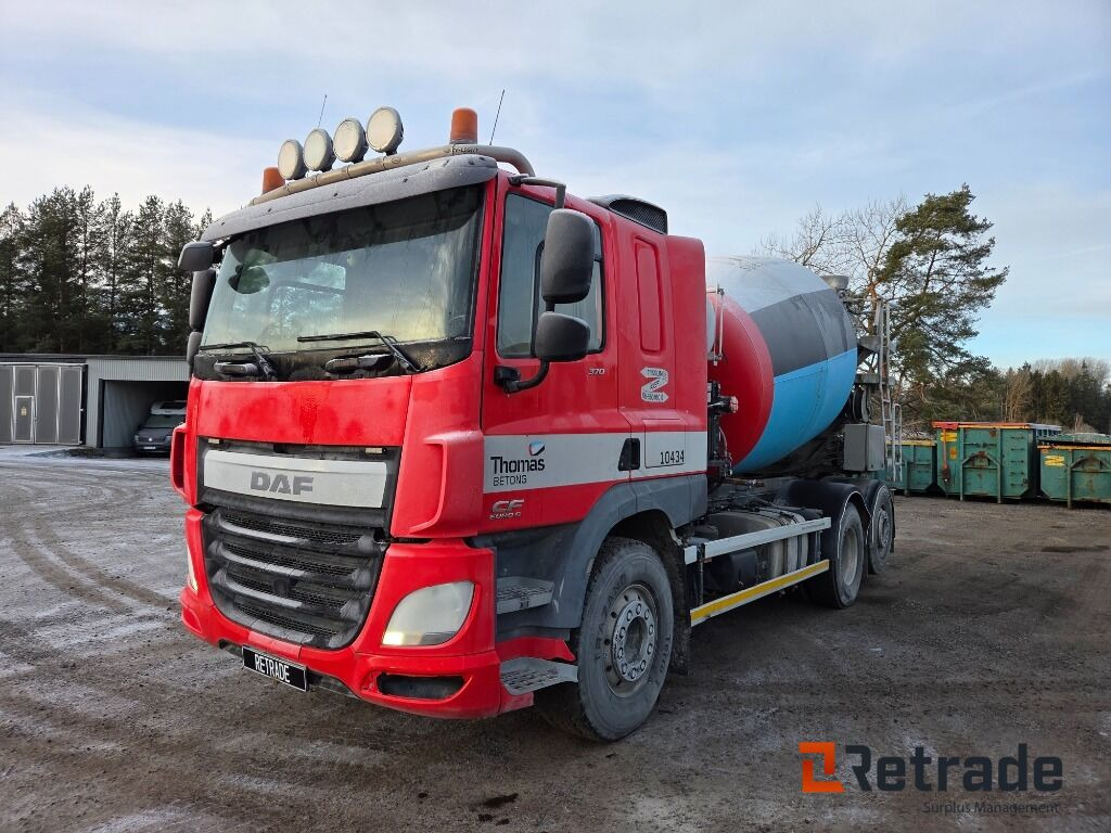 Betongbil 3-axlig Betongroterare DAF FAN CF370Y Euro 6 - Автобетоносмеситель: фото 1 Betongbil 3-axlig Betongroterare DAF FAN CF370Y Euro 6 - Автобетоносмеситель: фото 1