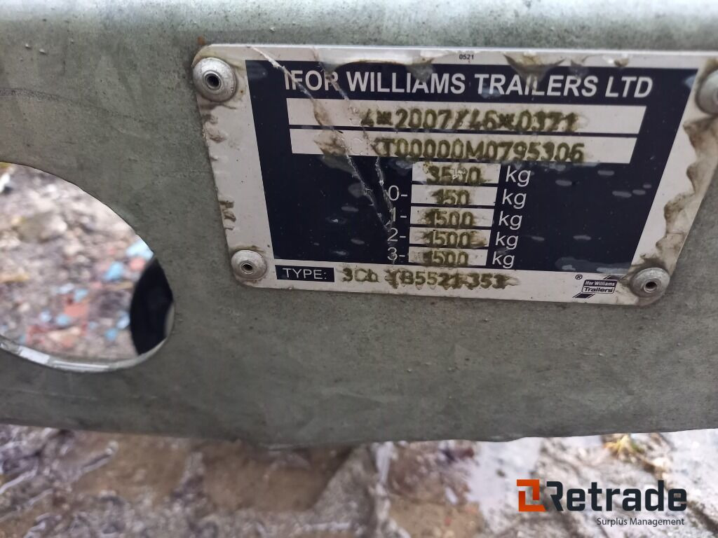 Прицеп бортовой/ Платформа IFOR WILLIAMS TB TB5521-353 Maskintrailer: фото 13 Прицеп бортовой/ Платформа IFOR WILLIAMS TB TB5521-353 Maskintrailer: фото 13