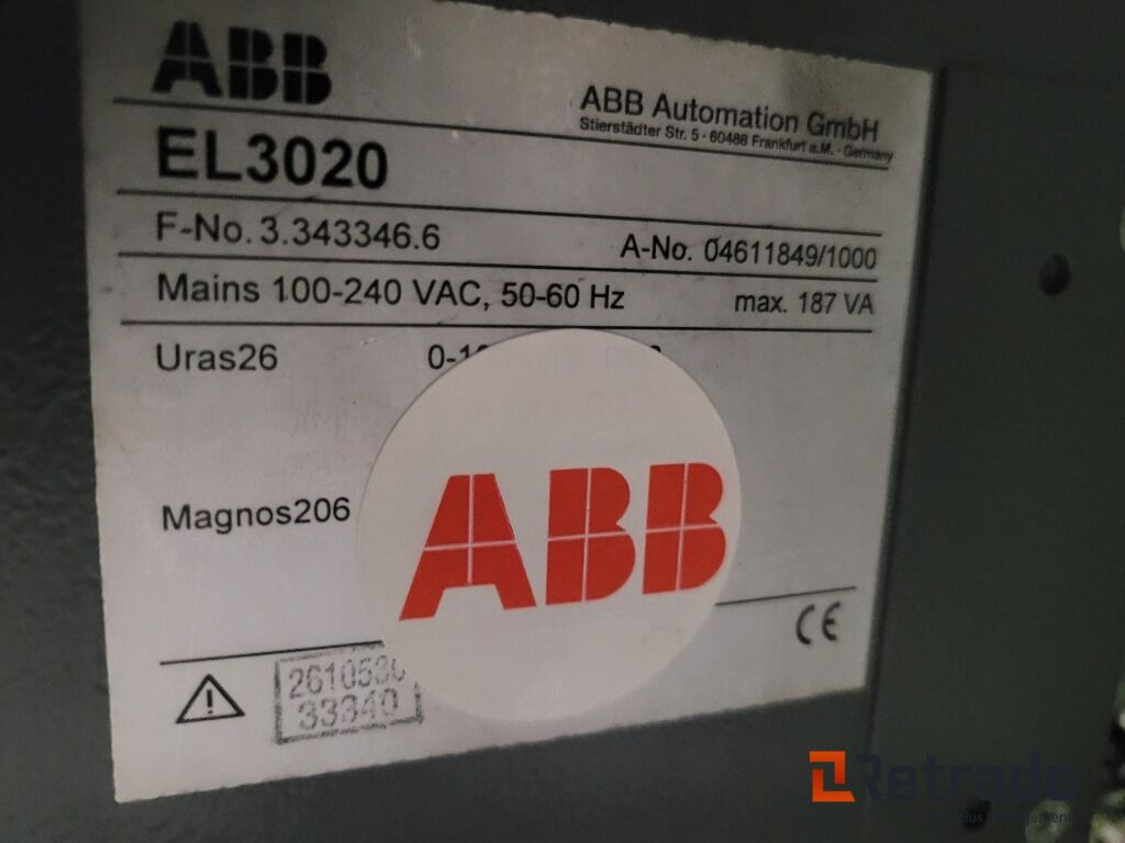 Промышленное оборудование Rökgasanalysator ABB EasyLine: фото 6 Промышленное оборудование Rökgasanalysator ABB EasyLine: фото 6