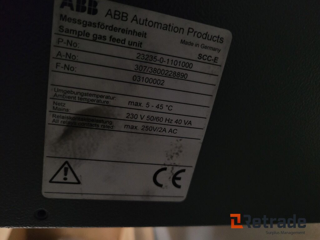 Промышленное оборудование Rökgasanalysator ABB EasyLine: фото 10 Промышленное оборудование Rökgasanalysator ABB EasyLine: фото 10