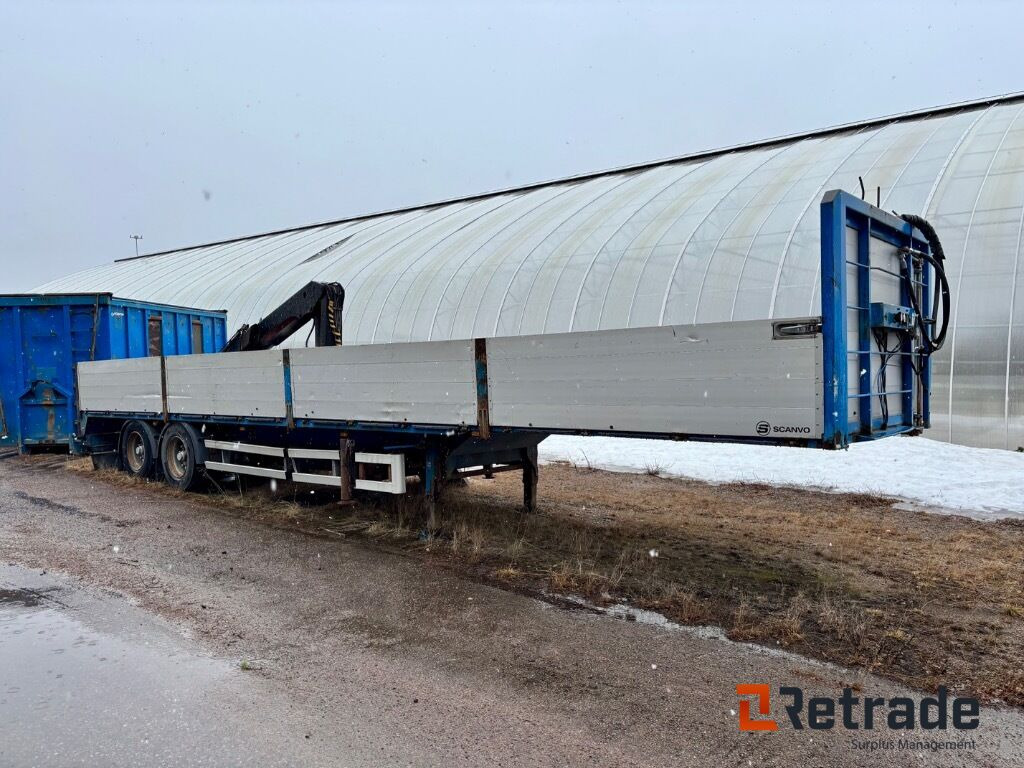 Trailer med kran Renders - Полуприцеп бортовой/ Платформа: фото 1 Trailer med kran Renders - Полуприцеп бортовой/ Платформа: фото 1