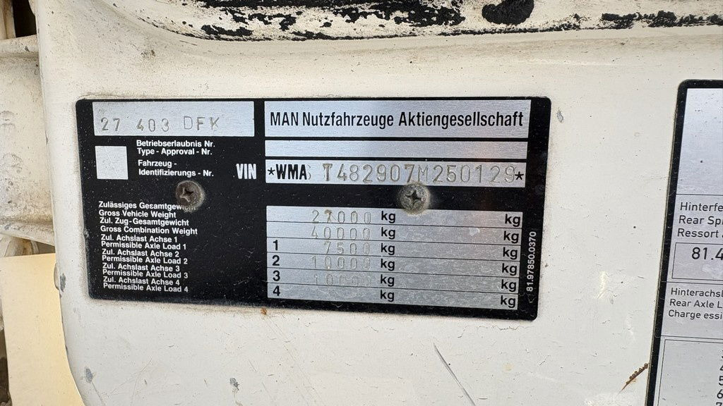 Самосвал MAN 27.403 - 6x4 - 3 sided tipper - perfect: фото 23