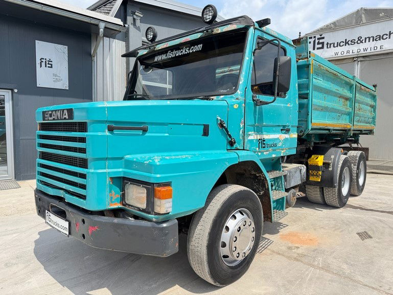 Scania R142-V8 H 6x4 3 sided tipper - full spring - Самосвал: фото 1 Scania R142-V8 H 6x4 3 sided tipper - full spring - Самосвал: фото 1