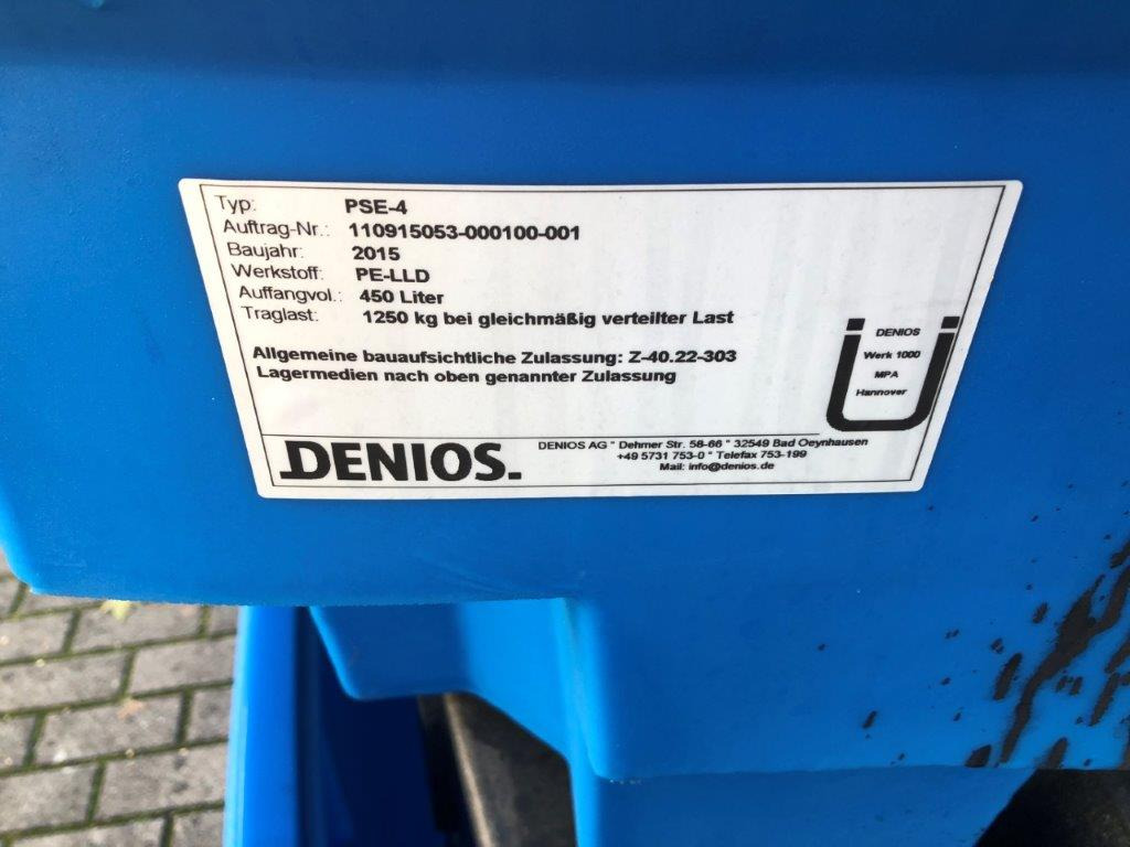 Hazardous material storage Denios PSE-4 450 liters - Резервуар для хранения: фото 4 Hazardous material storage Denios PSE-4 450 liters - Резервуар для хранения: фото 4