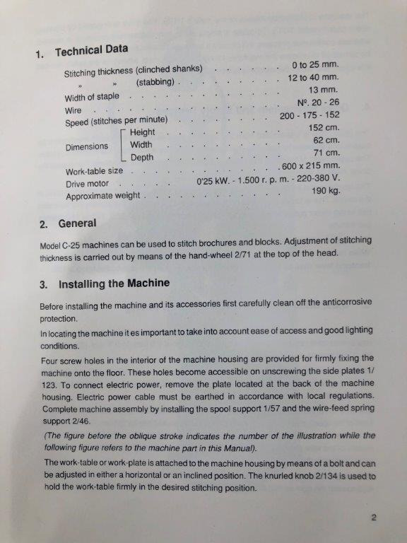 Печатное оборудование One head pad and folder wire - stitching machine Bardolet 25/40: фото 8