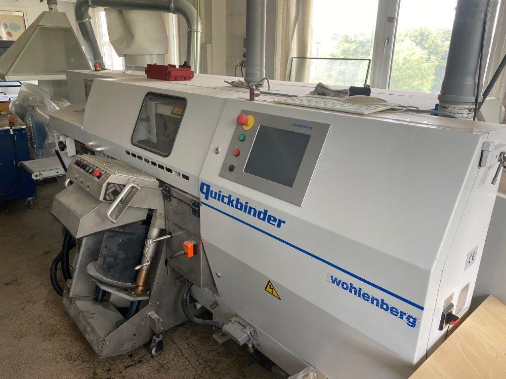 Perfect Binder Wohlenberg Quickbinder with Hotmelt, PUR and Gazing unit - Переплетная машина: фото 1 Perfect Binder Wohlenberg Quickbinder with Hotmelt, PUR and Gazing unit - Переплетная машина: фото 1